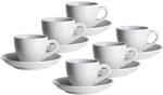 M&auml;ser Cappuccinotassen-Set, Porzellan COLOMBIA Wei&szlig;