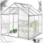 tectake&reg; Gew&auml;chshaus, 5,85 m&sup3;, UV-best&auml;ndig und w&auml;rmed&auml;mmend, 185 x 190 x 195