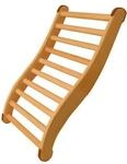 Karibu ergonomische R&uuml;ckenlehne Classic Saunakissen Saunalehne