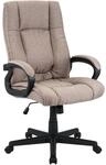 CLP B&uuml;rostuhl ergonomisch mit Rollen und H&ouml;henverstellung, Chefsessel