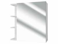 VICCO Badspiegel FYNN 62 x 64 cm weiß - Spiegel Spiegelschrank Wandspiegel