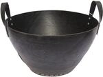 Metrox Holzkorb aus Gummi, Kaminholzkorb 2 Griffe, H&auml;he 34cm, oben 51cm, 99171