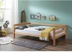 Relita - Einzelbett Nora in Buche massiv, natur lackiert, Liegefl&auml;che 120x200...