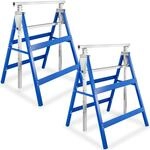 tectake&reg; 2er-Set Ger&uuml;stbock, aus Stahl-Vierkantrohr, 7-fach h&ouml;henverstellbar 79,5