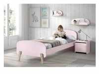 Vipack Einzelbett Kiddy 90x200 cm - Rosa