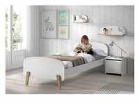 Vipack Einzelbett Kiddy 90x200 cm - Weiß