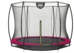 EXIT Silhouette Bodentrampolin &oslash;305cm mit Sicherheitsnetz - rosa