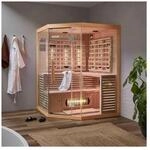 HOME DELUXE Infrarotkabine mit Vollspektrumstrahler SAHARA XXL - 150 x 150 cm f&uuml;r 4