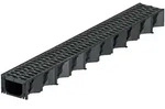 1m ACO Self&reg; Hexaline 2.0 Entw&auml;sserungsrinne mit Stegrost Microgrip