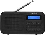 Denver DAB-42 FM-Radio&ndash; Batteriebetrieb, Dual-Alarm-Wecker, schwarz