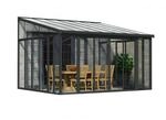 Palram - Canopia SanRemo Wintergarten, anthrazit in cm 425x382x310 (LxBxH)