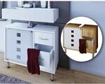 VCM Holz Waschbeckenunterschrank Badschrank Ma&szlig;e: H. 58 x B. 67 x T. 30 cm 1