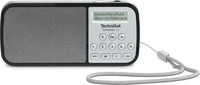 TechniSat TECHNIRADIO RDR portables DAB+/UKW Radio mit Akku, 1 W, USB wei&szlig; silber