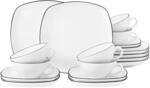 Seltmann Weiden Teeservice Lido Black Line 18er Set
