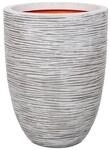CAPI EUROPE Capi Blumentopf Nature Rib 36 x 47 cm Elfenbein KOFI782 424227