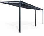 HOME DELUXE Terrassen&uuml;berdachung SOLIS - 557 / 564 x 303 / 300 x 278 / 226 cm Grau