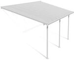 Palram Canopia Feria Terrassen&uuml;berdachung wei&szlig; 546x298x260-305 in cm (LxHxB)