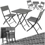 tectake&reg; Rattanset, f&uuml;r 2 Personen, UV-best&auml;ndig, geringes Gewicht