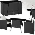 tectake&reg; Rattan Sitzgruppe, f&uuml;r 2 Personen, UV-best&auml;ndig, zusammenschiebbar