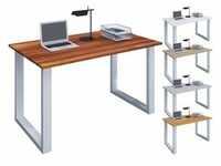 VCM Holz Schreibtisch Computertisch Arbeitstisch Büromöbel Lona U Weiß