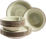 M&auml;ser Teller-Set, Steingut Lumaca