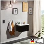 HOME DELUXE Badm&ouml;bel Komplettset WANGEROOGE S - Schwarz Made in Germany