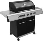 Grillf&uuml;rst G510G 5-Brenner Gasgrill mit Hochtemperaturbrenner und Gusseisen Rosten