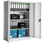 tectake&reg; Aktenschrank, aus pulverbeschichtetem Stahl, 3 h&ouml;henverstellbare
