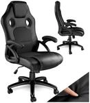 tectake&reg; B&uuml;rostuhl, ergonomische Form, Kunstlederbezug mit Mesh-Gewebe,