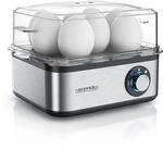 Arendo Eierkocher 8-fach, 500 W, Edelstahl, H&auml;rtegrad einstellbar, f&uuml;r 8 Eier,