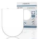 SCH&Uuml;TTE Duroplast WC-Sitz D-Form WHITE, mit Absenkautomatik und Schnellverschluss