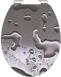 SCH&Uuml;TTE WC-Sitz GREY STEEL High Gloss mit MDF Holzkern und Absenkautomatik