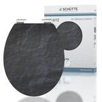 SCH&Uuml;TTE MDF HG WC-Sitz BLACK STONE, mit Absenkautomatik