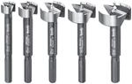 kwb Speed Forstnerbohrer-Set 15 20 25 30 und 35 mm, schnelles Bohren in allen