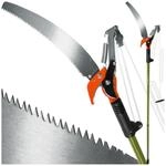 tectake&reg; Teleskop-Astschere, mit Seilzug und S&auml;ge, Schnittkapazi&auml;t 30 mm,