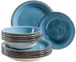 M&auml;ser Teller-Set, Steingut Lumaca
