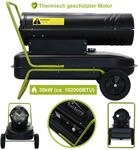 TroniTechnik&reg; Heizkanone Dieselheizgebl&auml;se Dieselheizer 30kW Diesel