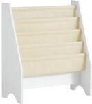 SoBuy Kinderregal mit 4 F&auml;chern Wei&szlig; 62x30x71cm Funktional