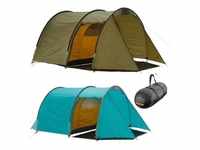 GRAND CANYON Tunelzelt Robson 4 Personen Zelt Familien Camping Leicht Vorraum Farbe: