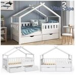 VitaliSpa Design Kinderbett 160x80 Babybett Jugendbett 2 Schubladen Lattenrost