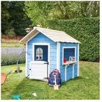 HOME DELUXE Spielhaus DER GROSSE PALAST - 106 x 111 cm Blau ohne Bank