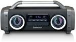 Lenco SPR-100BK - Spritzwasserfester Bluetooth-Lautsprecher UKW Radio USB und SD mit