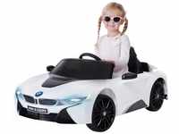 Kinder-Elektroauto BMW i8 l12, lizenziert, 50 Watt, 12 V, Fernbedienung, LED,