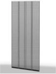 Klemm-Lamellenvorhang "COMFORT" 100x220cm Braun / Anthrazit