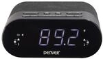Denver CRQ-107 Radiowecker &ndash; PLL/FM, Dual Alarm, Qi-Ladung, schwarz