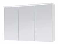 Badmöbel Spiegelschrank DUO 100 mit LED Beleuchtung Weiß