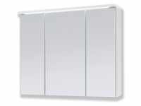 Badmöbel Spiegelschrank DUO 80 mit LED Beleuchtung Weiß