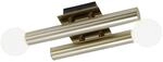 BRILLIANT Lampe Lucky Wandleuchte 2flg messing antik 2x QT14, G9, 18W, geeignet