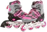 Kids Globe Street Rider Inlineskates Inliner rosa/grau, verstellbar Gr&ouml;&szlig;e 33-36