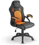 Juskys Racing Schreibtischstuhl Montreal ergonomisch B&uuml;rostuhl PC Gaming Stuhl &ndash;